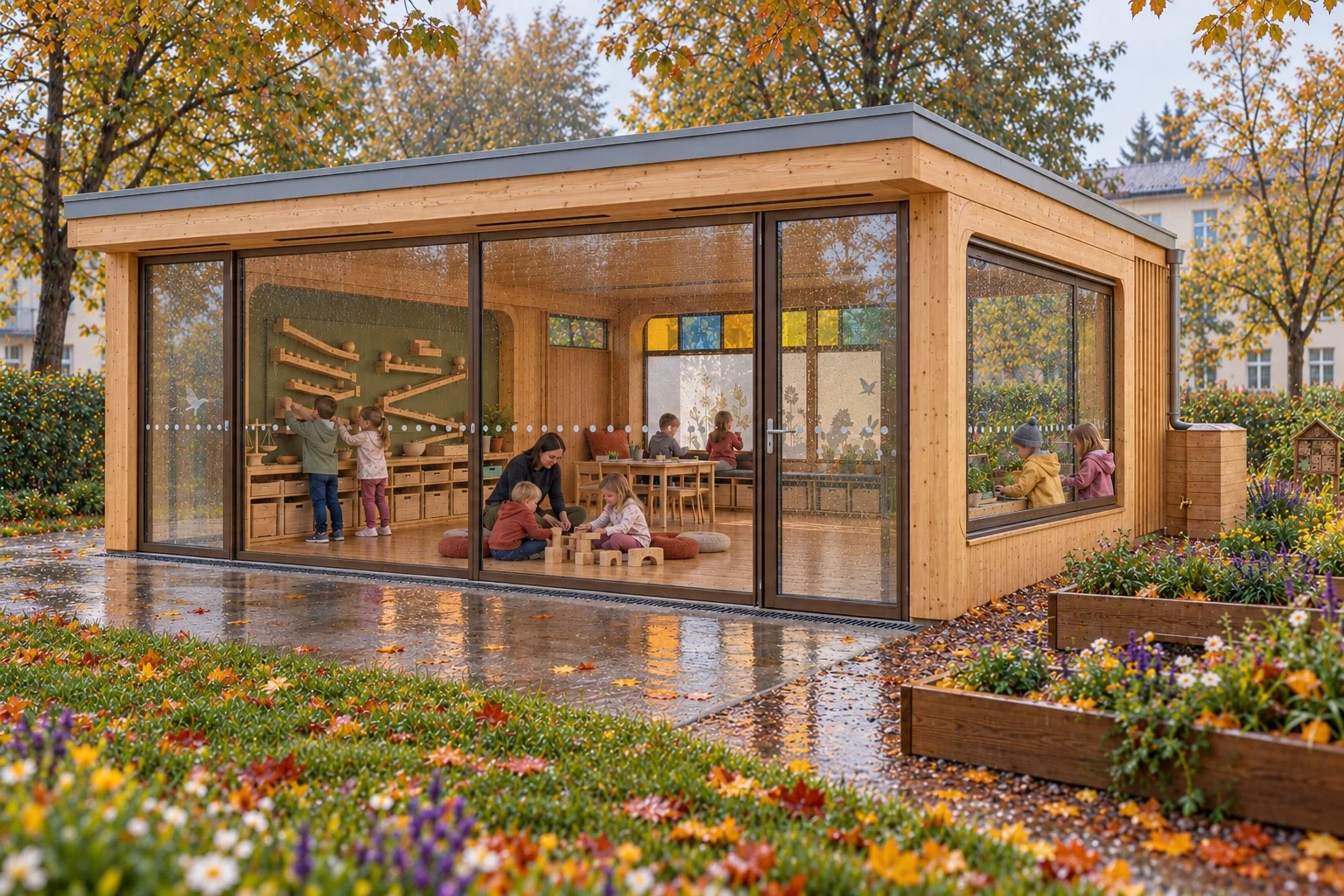 Glazed enclosure: Exterior view — visualisation in development