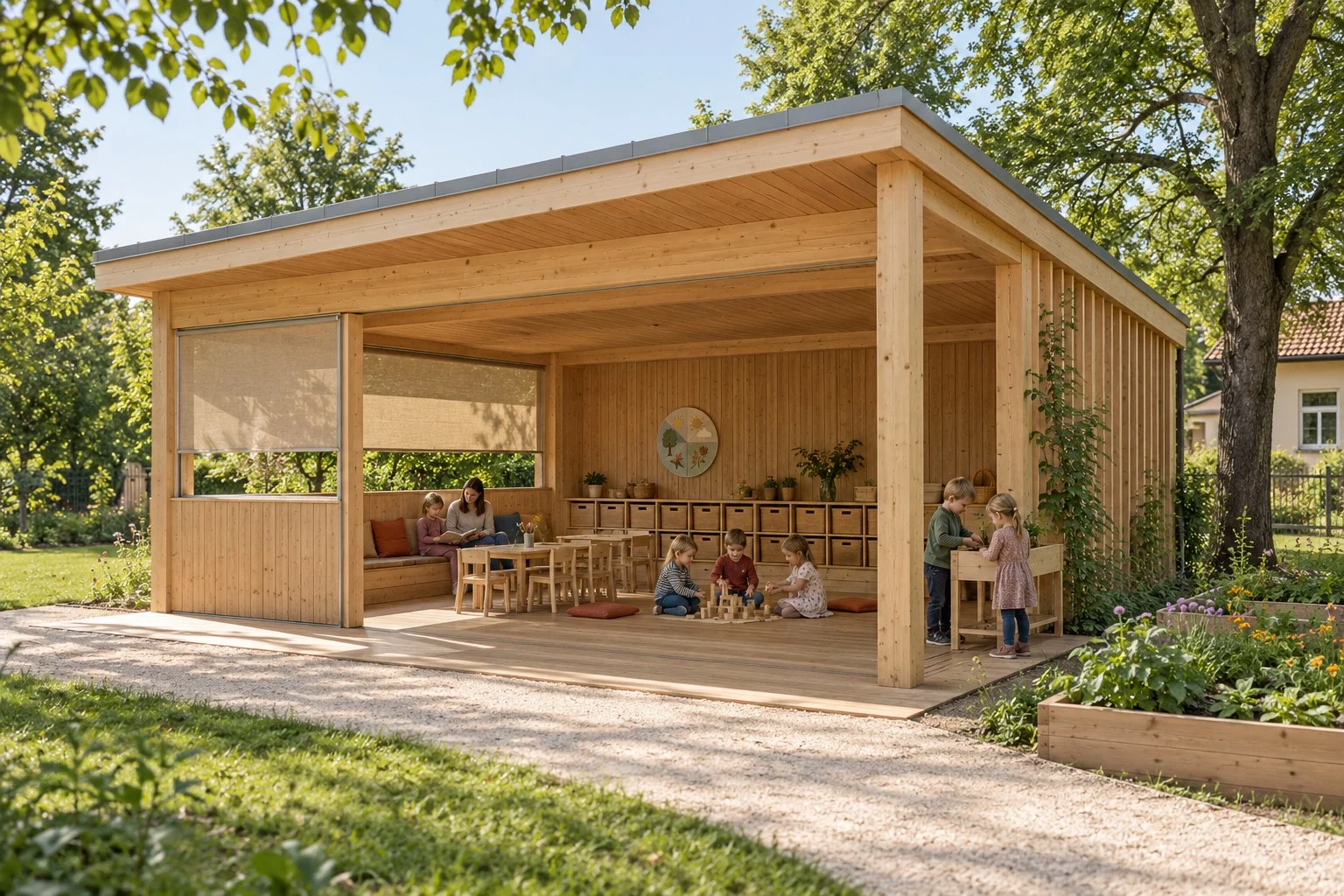 Practical pavilion: Exterior view — visualisation in development